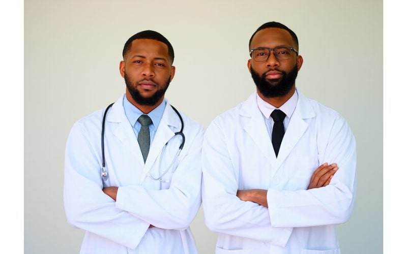 Healthcare professional consulting with a patient